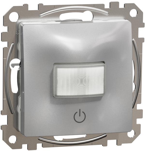 Датчик за движение PIR, 160°, обхват 8m @ h=1.2m, LED ≤ 200W, изисква неутрала, цвят Алуминий Sedna SE, SCHNEIDER ELECTRIC, SDD113504