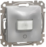 Датчик за движение PIR, 160°, обхват 8m @ h=1.2m, LED ≤ 200W, изисква неутрала, цвят Алуминий Sedna SE, SCHNEIDER ELECTRIC, SDD113504