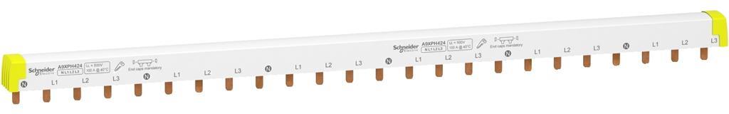 Захранващ гребен Acti 9 3P+N 16мм2 80A 6 прекъсвача NL1L2L3 SE, SCHNEIDER ELECTRIC НИСКО НАПРЕЖЕНИЕ, A9XPH424