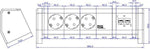 Модул DESK 1 с 3х Шуко и 2х RJ45 Cat.6A STP, цвят Черен, Bachmann, BACHMANN, B339.1004