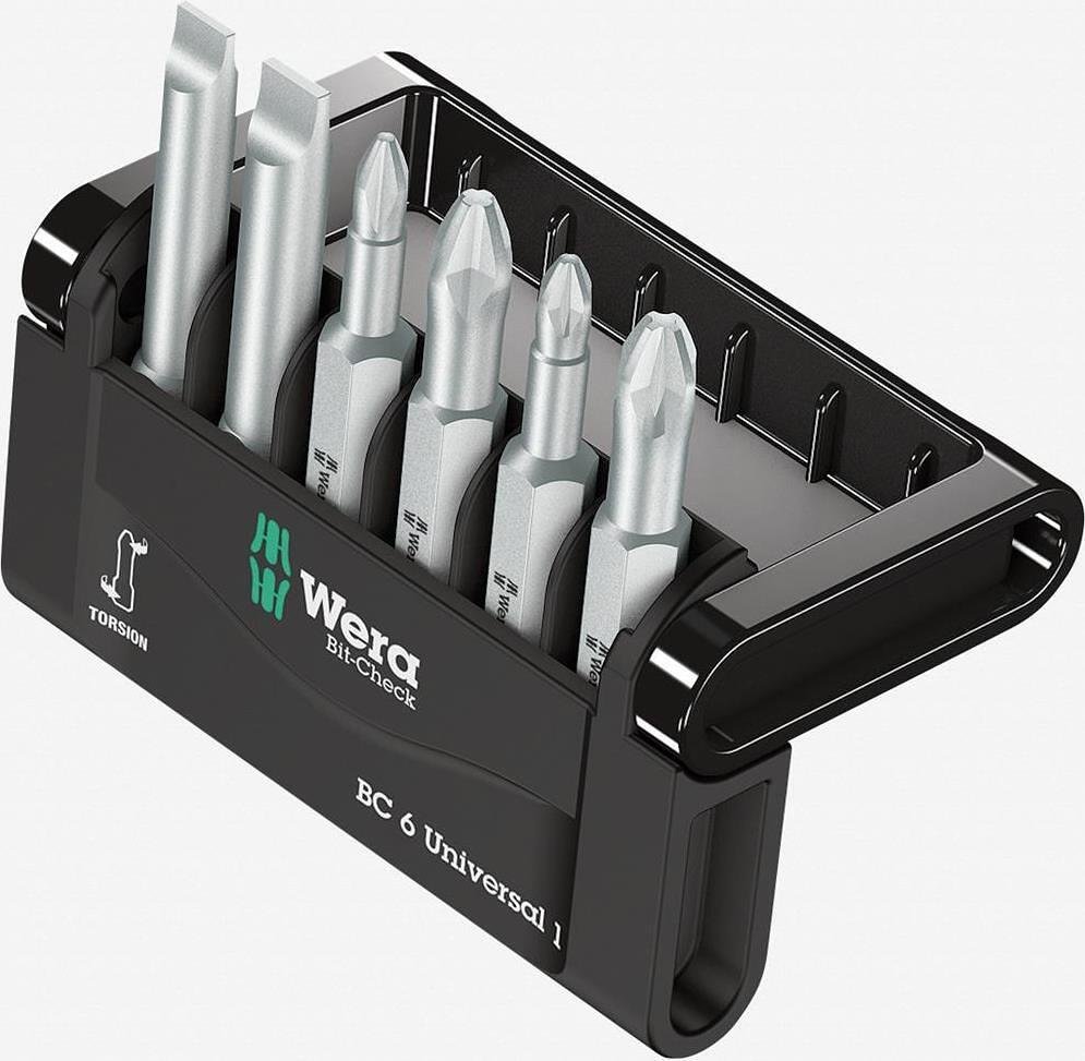 Комплект 6х бита х50мм, Bit-Check 6 Universal Wera - W056474