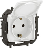 Контакт ШУКО 16A с капак и детска защита цвят Бял Niloe New Legrand, LEGRAND, NP3129WH