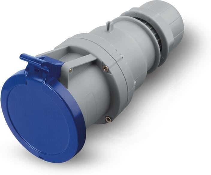 Промишлен подвижен контакт 2P+Е 63A IP54 серия Optima Scame, 313.6343 СИН