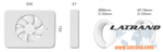 Вентилатор Intellivent ф100-120мм, цвят Черен, 134м3/ч, 5.5W, 21dB Fresh - V197278