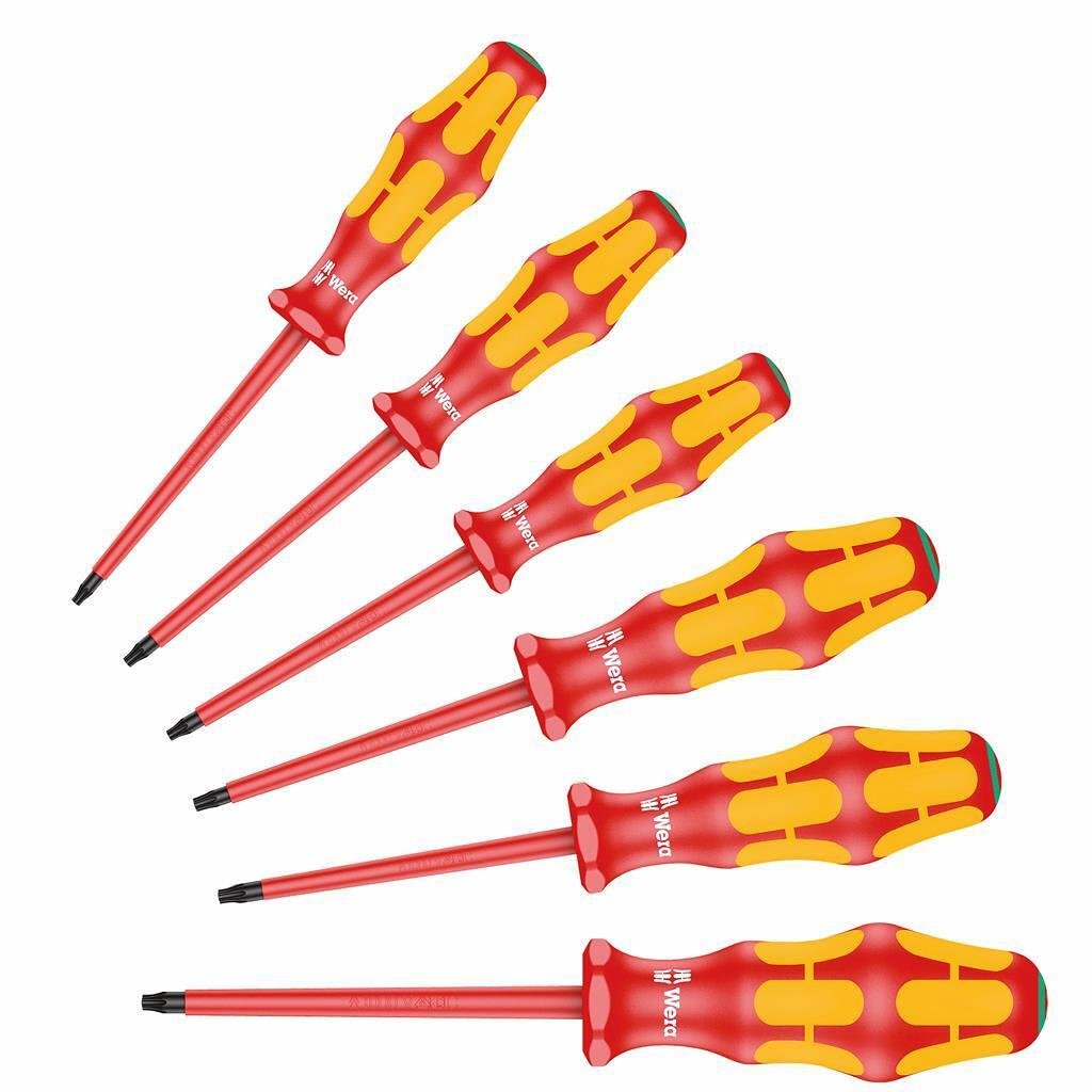 Комплект отвертки, 6х TX, 167/6 Kraftform VDE 1000V Wera - W133356