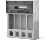 Табло за индустриални контакти и DIN модули IP65, UV, серия Proxima (24 DIN и 4х16A или 32A с блокировка и 4х Шуко) Scame-573.5381