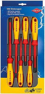 Комплект с 6 бр. отвертки VDE 1000V - 4х шлиц и 2х PH, Knipex - K002012V01