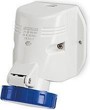 Промишлен контакт 2P+Е 16A IP66 серия Optima Top M20 открит монтаж Scame-518.1653T син/бял
