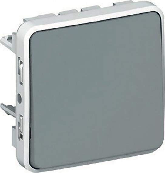 Бутон за вграждане 10A IP55 цвят Сив Plexo Legrand /до изчерпване/, LEGRAND, 69540