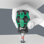 Комплект отвертка с битове, 2х шлиц, 2х PH и 2x PZ, Stubby 2 Kraftform Kompakt Wera - W008874