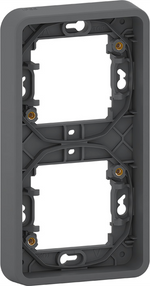 Рамка двойна вертикална IP55 цвят Антрацит Mureva SE, SCHNEIDER ELECTRIC, MUR34151