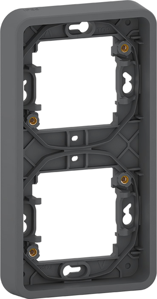 Рамка двойна вертикална IP55 цвят Антрацит Mureva SE, SCHNEIDER ELECTRIC, MUR34151