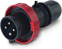 Промишлен щепсел 3P+Е 63A IP66/67/69 серия Optima Heavy Duty Scame, SCAME, 218.6336.KX
