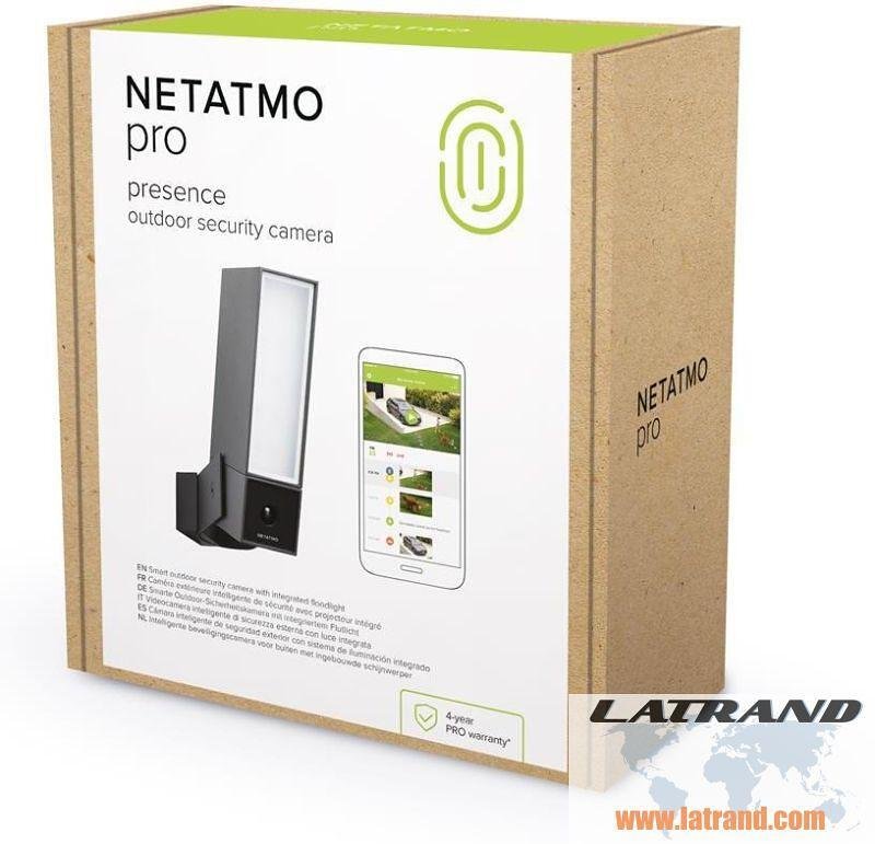 Външна Smart камера с включен сензор за движение и с осветление Netatmo Pro от Legrand - NOC-PRO