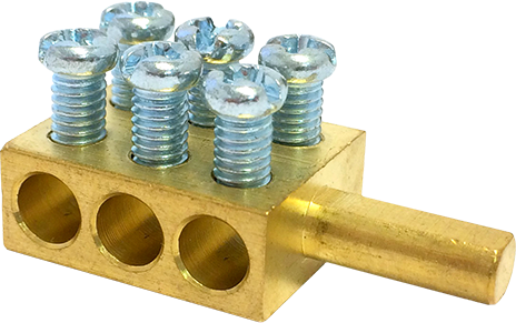 Конектор MPIN6 6X16mm² за месингова шина h16mm 80A 690V MOREK, MAD6016E21