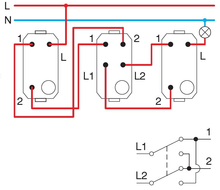Кръстат ключ 16A цвят Антрацит Edge TEM, SP70PA