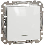 Еднополюсен ключ с подсветка цвят Бял Sedna SE, SCHNEIDER ELECTRIC, SDD111101L
