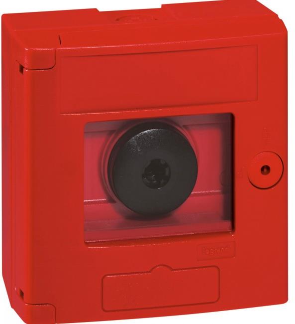 Авариен бутон, открит монтаж, 6А 250V AC 1NO-1NC IP44 Legrand, LEGRAND НИСКО НАПРЕЖЕНИЕ, 38011