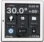 Пулт за управление със Smart реле 1х On/Off 5A изисква неутрала бял Shelly Wall Display - 262603, Shelly Wall Display W