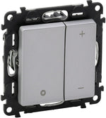 Димер бутонен R=3-400W L=3-400VA LED=3-125VA цвят алуминий Valena Life Legrand, LEGRAND, 752362A