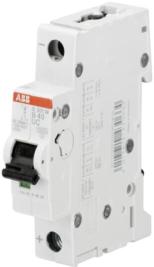 Автоматичен прекъсвач S201MUC 1P 10A крива C 10kA ABB, 2CDS271061R0104
