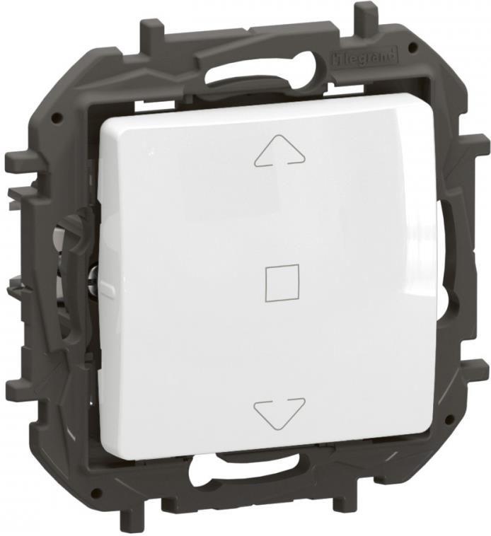 Бутон за щори цвят Бял Niloe New Legrand, LEGRAND, NP2611WH