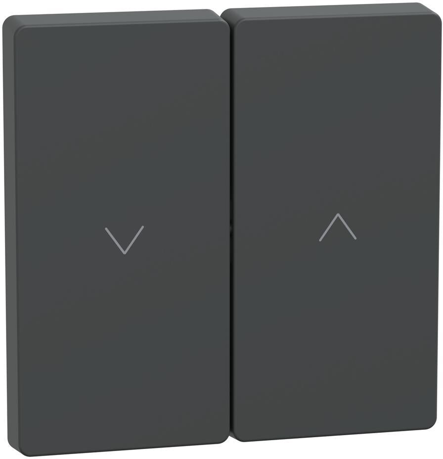 Лицев панел за ключ/бутон за щори цвят Антрацит System Design Merten SE, SCHNEIDER ELECTRIC, MEG3855-6034