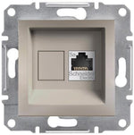 Розетка RJ45 UTP cat.5е цвят Бронз Asfora SE, SCHNEIDER ELECTRIC, EPH4300169