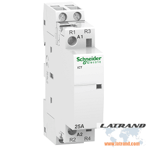 SCHNEIDER ELECTRIC - Модулен контактор Acti 9 iCT 25A 2NC 230…240Vac 1 мод. A020060017 бял