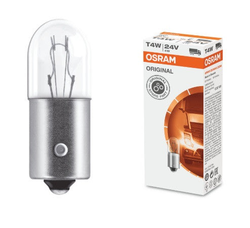 АВТОМОБИЛНА ЛАМПА 3930 T4W 24V BA9s UNPACKED OSRAM