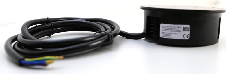 Модул TWIST с 2х Шуко, с кабел 2м, цвят Черен, Bachmann, BACHMANN, B931.150