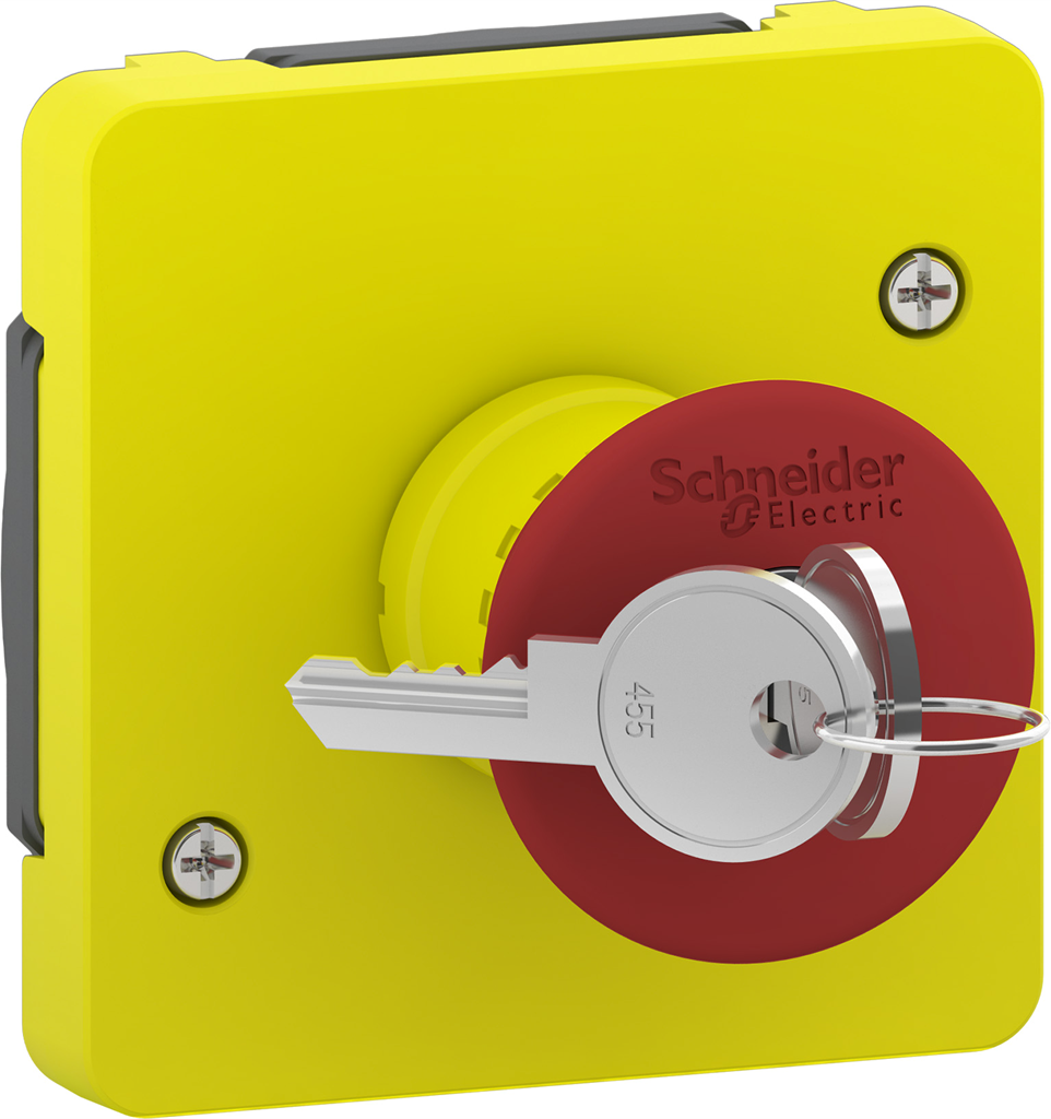 Авариен стоп с ключ механизъм IP55 цвят Антрацит Mureva SE, SCHNEIDER ELECTRIC, MUR35052