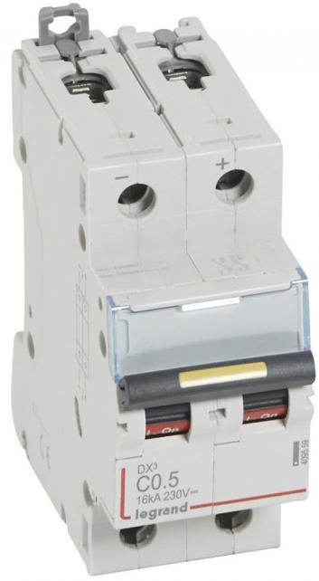 Автоматичен прекъсвач DX3-DC 2P 0.5A 500V= Legrand, LEGRAND НИСКО НАПРЕЖЕНИЕ, 409559