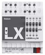 Димер универсален с ръчно управление D4 4х 200VA 4DIN LUXORliving Theben, KNX, 4800475
