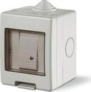 Бутон моноблок IP55 Unibox, цвят СИВ Scame, SCAME, 136.5121-333