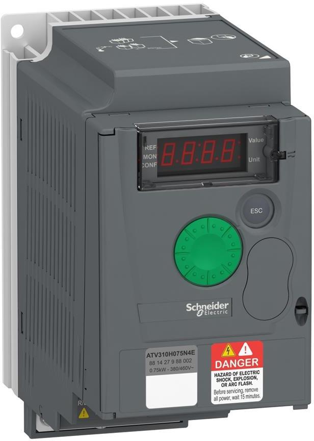 Честотен регулатор 3P 0.75kW ATV310 380...460V IP20 SE, SCHNEIDER ELECTRIC НИСКО НАПРЕЖЕНИЕ, ATV310H075N4E