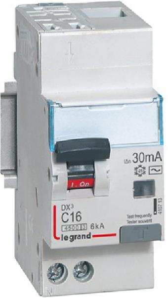 ДТЗ комбинирана DX3 1P+N 40A крива C 30mA тип A 10kA 2 мод. Legrand, LEGRAND НИСКО НАПРЕЖЕНИЕ, 411300