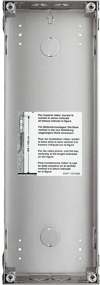 Конзола за вграждане на домофонен панел Sfera Robur за три модула Bticino, BTICINO, 350130