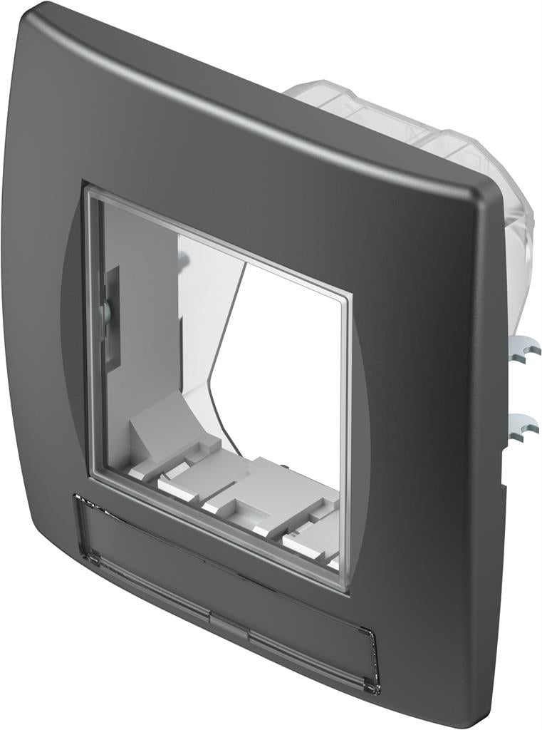 Рамка 2 мод. IP44 за контакти цвят Антрацит Modul TEM, CM23AT