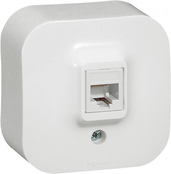 Розетка RJ45 cat.5e IP21 открит монтаж цвят Бял Forix Legrand, LEGRAND, 782424