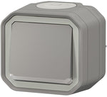 Бутон с подсветка моноблок за открит монтаж цвят Сив IP55 Plexo New Legrand, LEGRAND, 69722L
