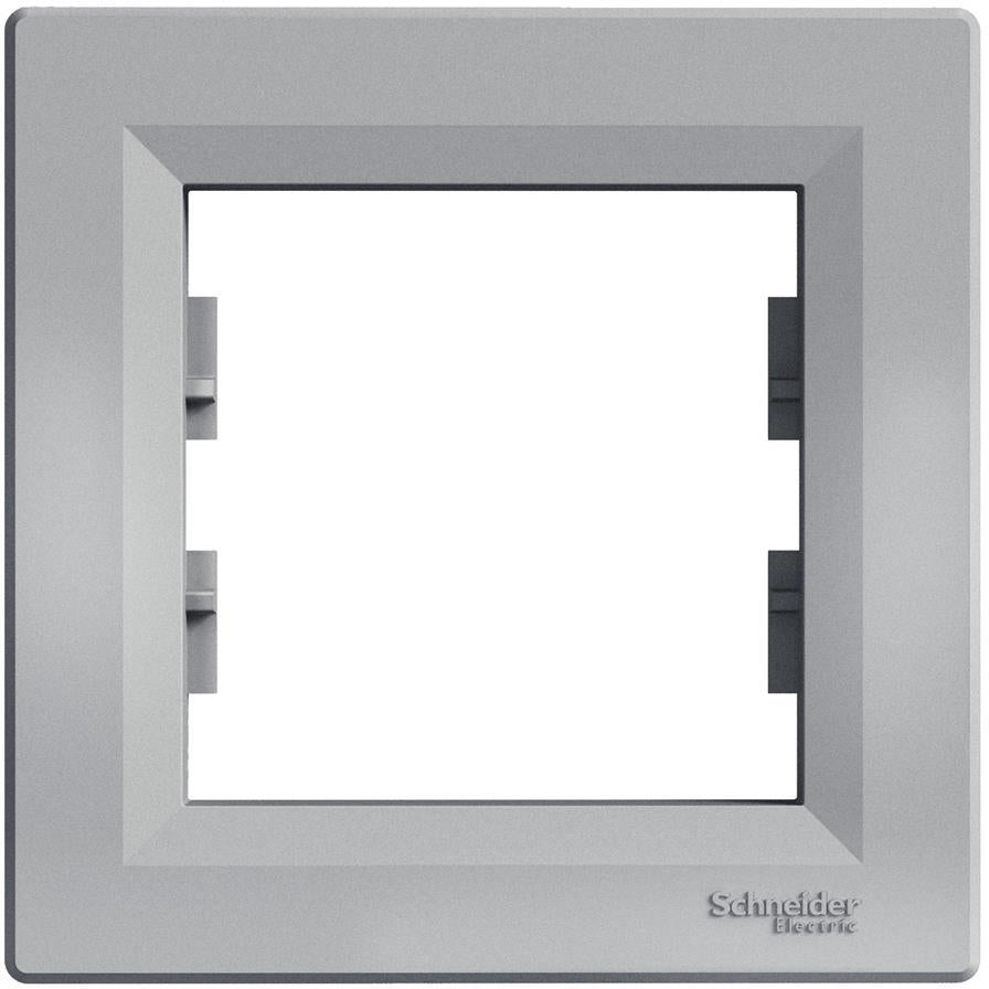 Рамка 1х цвят Алуминий Asfora SE, SCHNEIDER ELECTRIC, EPH5800161