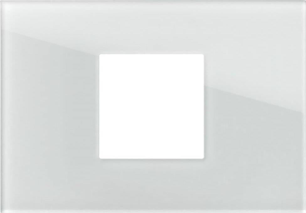 Рамка 2/3 мод. цвят Бяло стъкло Modul Edge TEM, OG23GLM