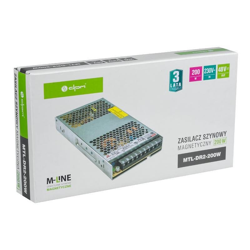 Захранване за магнитна релса M-LINE, 200W 48V DC, DPM, MTL-DR2-200W
