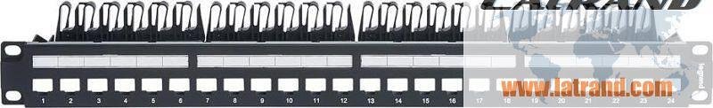 Панел 19" 1U 24x RJ45 с метален аранжор празен Linkeo Legrand - 632850