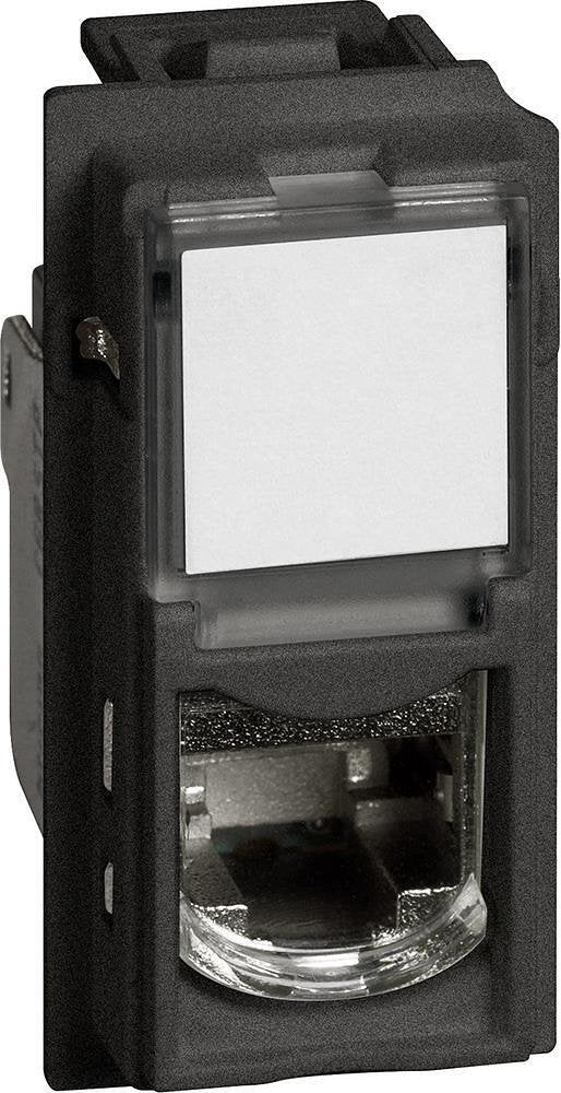 Розетка RJ45 cat.6A UTP конектор toolless IDC 1 мод. цвят Черен  Living Now Bticino - KG4279C6A