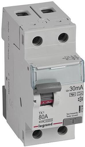 ДТЗ 2P 80A 30mА серия TX3 ID тип F Legrand, LEGRAND НИСКО НАПРЕЖЕНИЕ, 411598