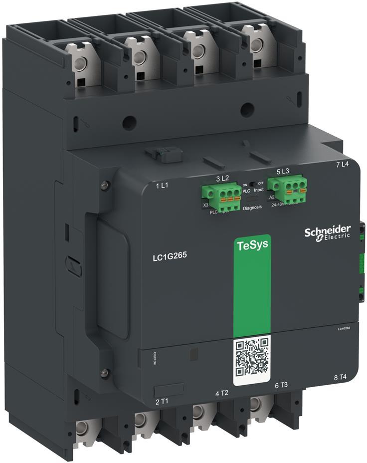 Контактор TeSys G 4P 4NO (265A AC-3) 1NO-1NC 200...500V 50/60Hz SE, SCHNEIDER ELECTRIC НИСКО НАПРЕЖЕНИЕ, LC1G2654LSEA