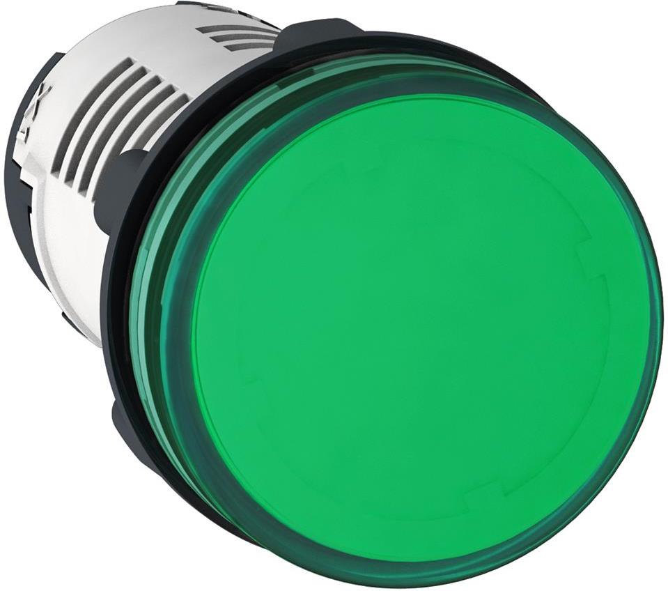 Сигнална лампа LED монолитна зелена 24Vac/dc Ø22mm XB7 SE, SCHNEIDER ELECTRIC НИСКО НАПРЕЖЕНИЕ, XB7EV03BP