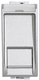 Розетка RJ45 cat.6 STP конектор toolless IDC 1 мод. цвят Алуминий LL Bticino, BTICINO, NT4279C6